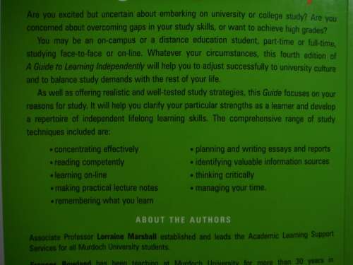 A Guide to Learning Independently - Lorraine Marshall