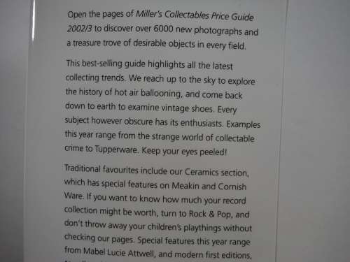 Miller`s Collectables - Price Guide 2002/3 - Hardcover
