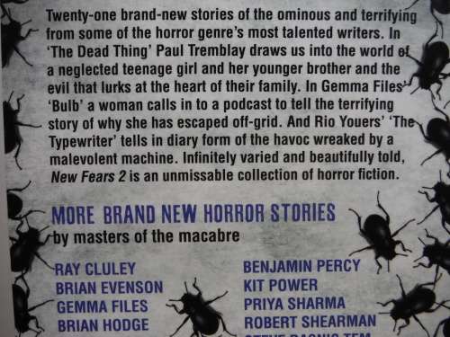New Fears 2 - Paperback Horror - Edited by Mark Morris