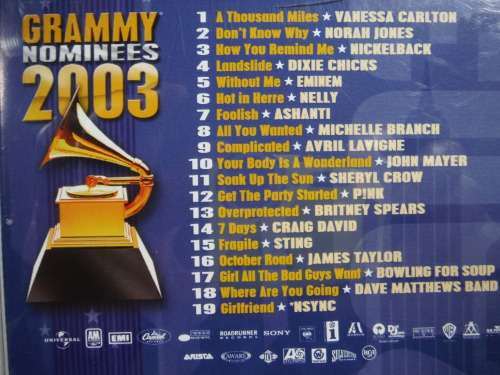 Grammy Nominees 2003 - CD