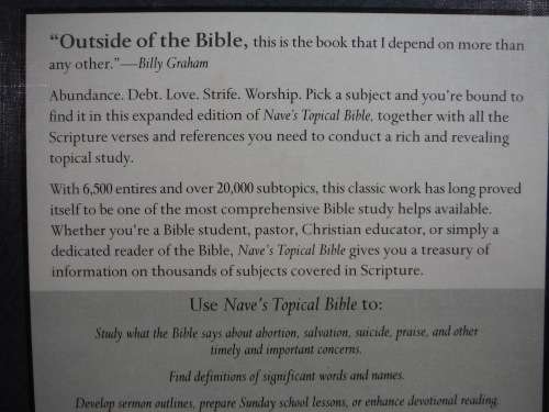 Nave`s Topical Bible : Revised and Enlarged - Orville J. Nave