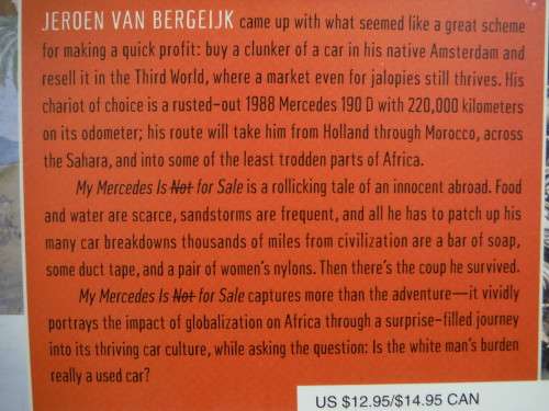 My Mercedes is Not for Sale - Paperback - Jeroen van Bergeijk