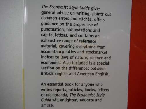 The Economist : Style Guide - Eighth Edition - Hardcover