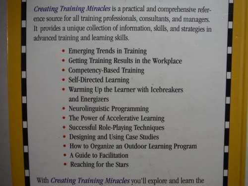Creating Training Miracles - Hardcover - Alastair Rylatt