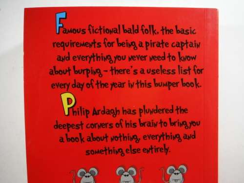 Philip Ardagh`s Book of Absolutely Useless Lists - Paperback