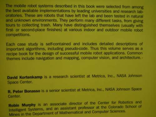 Artificial Intelligence and Mobile Robots - Edited by David Kortenkamp