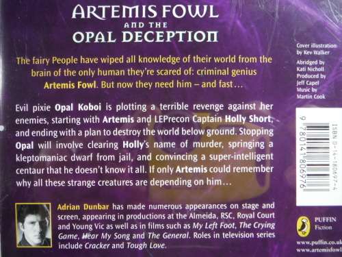 Artemis Fowl and the Opal Deception - Eoin Colfer - Audiobook on 3 CDs