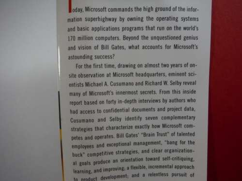 Microsoft Secrets - Hardcover - Michael A. Cusumano