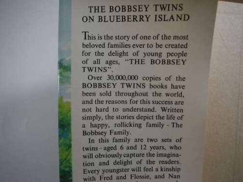 The Bobbsey Twins on Blueberry Island - Hardcover - Laura Lee Hope - 1965