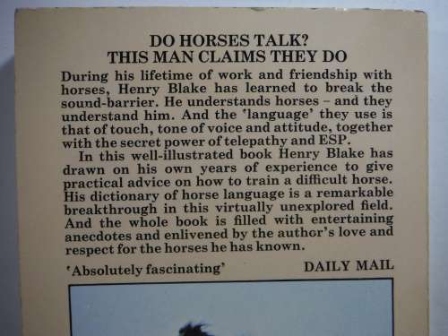 Talking with Horses/Thinking with Horses - Henry Blake - 1976 and 1979 Editions