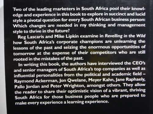 Revelling in the Wild : Business Lessons out of Africa - Reg Lascaris and Mike Lipkin