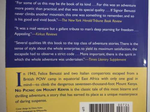 No Picnic on Mount Kenya - Felice Benuzzi