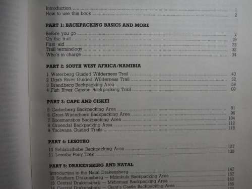 The Guide to Backpacking and Wilderness Trails - Willie and Sandra Olivier - First Edition 1989