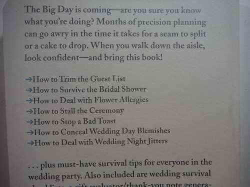 The Worst-Case Scenario Survival Handbook : Weddings - Paperback