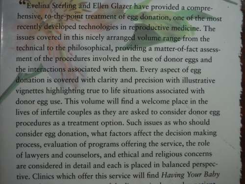 Having Your Baby Through Egg Donation - Ellen Glazer
