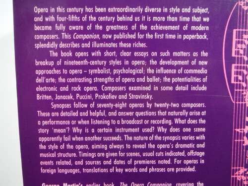 The Companion to Twentieth Century Opera - George Martin