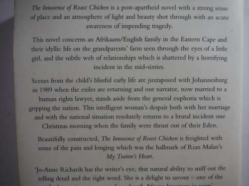 The Innocence of Roast Chicken - Paperback - Jo-Anne Richards