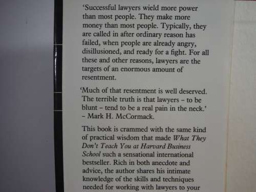 The Terrible Truth About Lawyers - Hardcover - Mark H. McCormack
