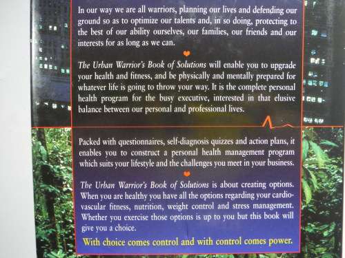 The Urban Warrior`s Book of Solutions - Hardcover - Dr Michael McGannon MD