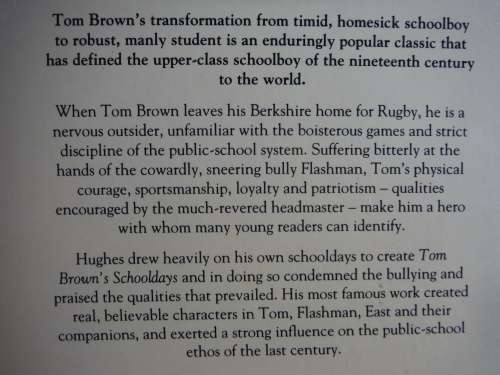 Tom Brown`s Schooldays - Paperback - Thomas Hughes