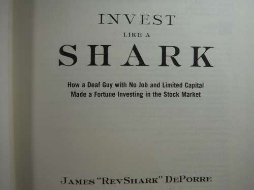Invest Like a Shark - Stock Investing - Hardcover - James Revshark  DePorre