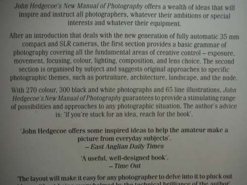 John Hedgecoe`s New Manaual of Photography : A Sourcebook of Creative Ideas