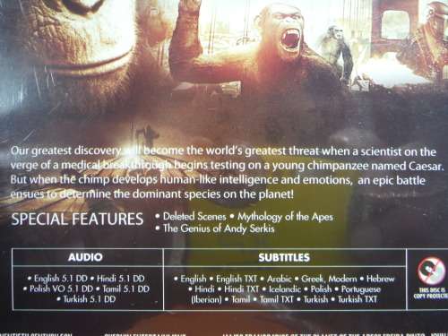 Rise of the Planet of the Apes - DVD
