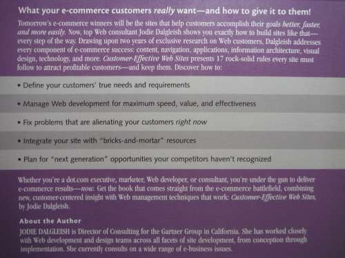 Customer-Effective Web Sites - Jodie Dalgleish