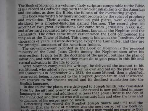 The Book of Mormon : Another Testament of Jesus Christ - Published 1981