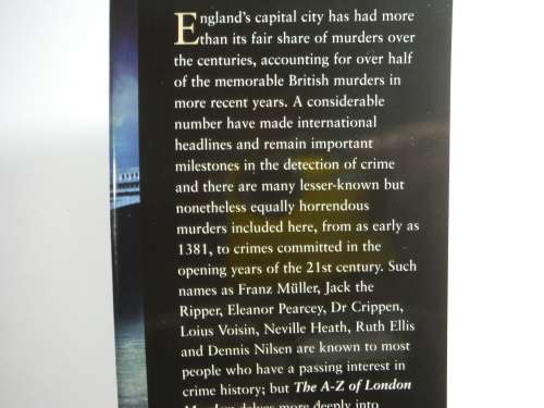 The A-Z of London Murders - Hardcover - Geoffrey Howse