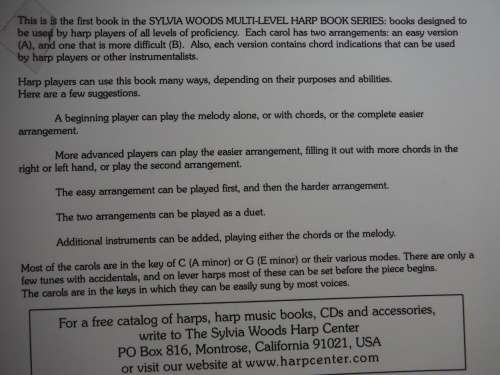 50 Christmas Carols for All Harps - Sylvia Woods