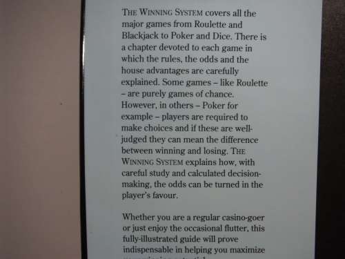 The Winning System : The Successful Gambler`s Guide to Gambling - Hardcover - Nigel Cawthorne