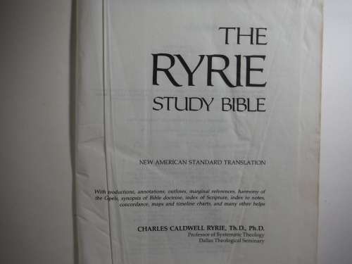 The Ryrie Study Bible : New American Standard - 1978