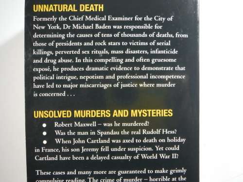 Unnatural Death and Unsolved Murders and Mysteries - Edited by John Canning