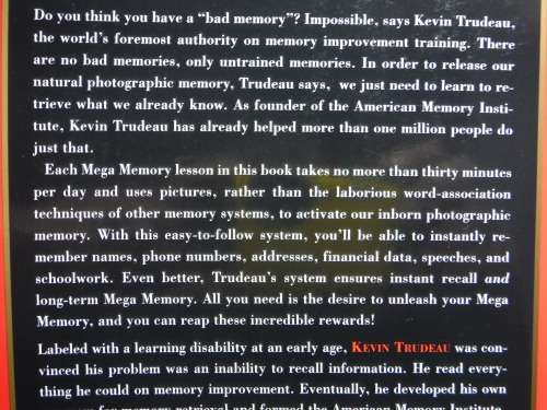 Kevin Trudeau`s Mega Memory - Paperback - Kevin Trudeau
