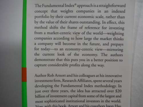 The Fundamental Index : A Better Way to Invest - Hardcover - Robert D. Arnott