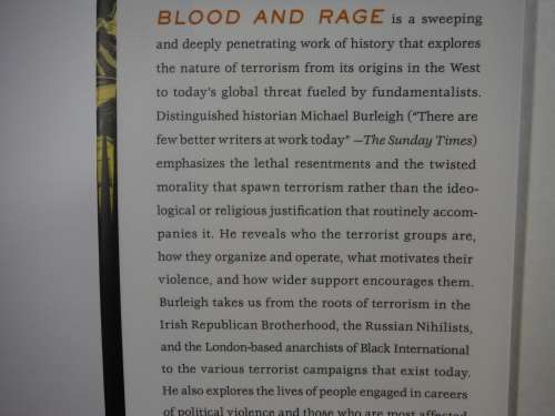 Blood and Rage : A Cultural History of Terrorism - Hardcover - Michael Burleigh