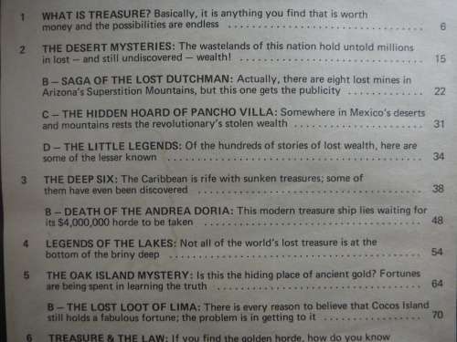 Treasure Hunter`s Digest : How and Where to Find Hidden Treasure - Jack Lewis - Vintage Softcover