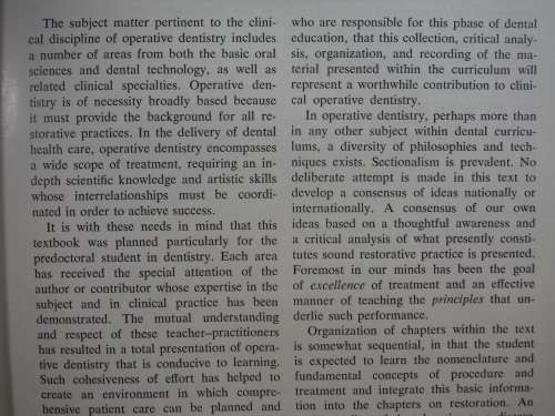 Principles and Practice of Operative Dentistry - Gerald T. Charbeneau - 1975 Edition