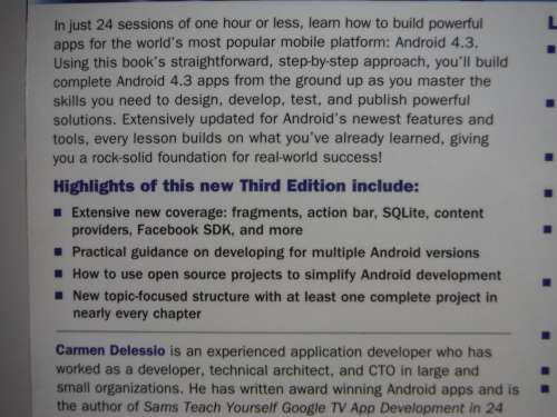 Teach Yourself Android Application Development in 24 Hours - Third Edition - 2014