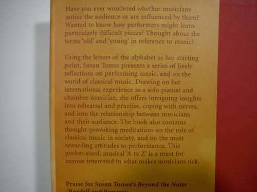 A Musician`s Alphabet - Hardcover - Susan Tomes
