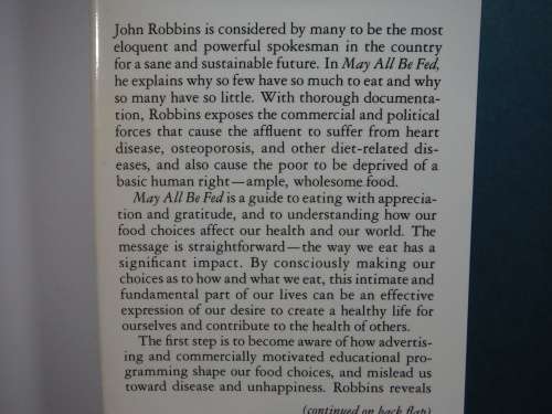May All Be Fed : Diet for a New World - Hardcover - John Robbins