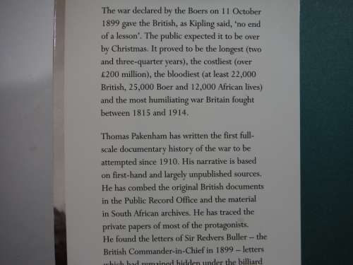 The Boer War - Thomas Pakenham - 1998 Edition