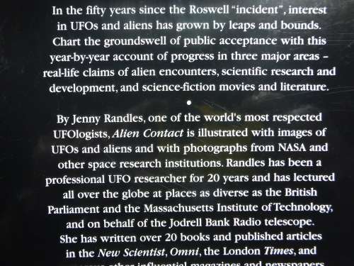 Alien Contact : The First Fifty Years - Softcover - Jenny Randles