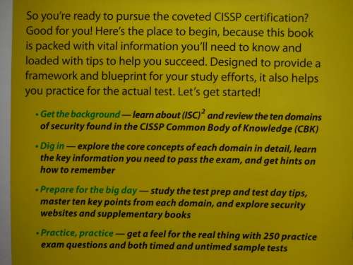 CISSP for Dummies - Lawrence Miller - 4th Edition