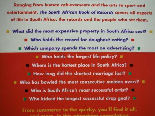 The South African Book of Records - Paperback - Lew Leppan - 1999 First Edition