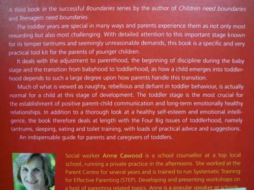 Toddlers Need Boundaries : Effective Discipline Without Punishment - Anne Cawood