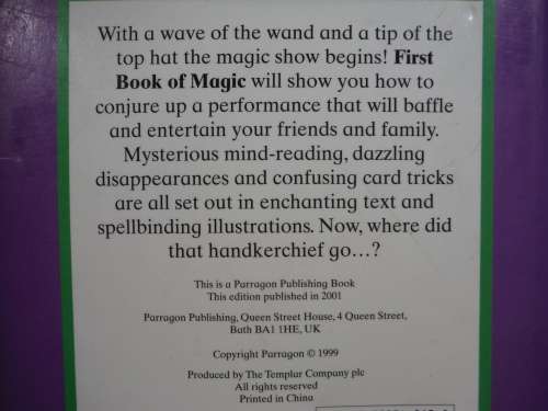 First Book of Magic - Hardcover - Sara Silcock