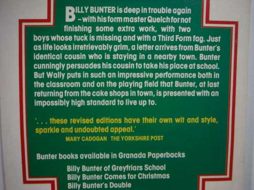 Billy Bunter`s Double - Paperback - Frank Richards - 1983