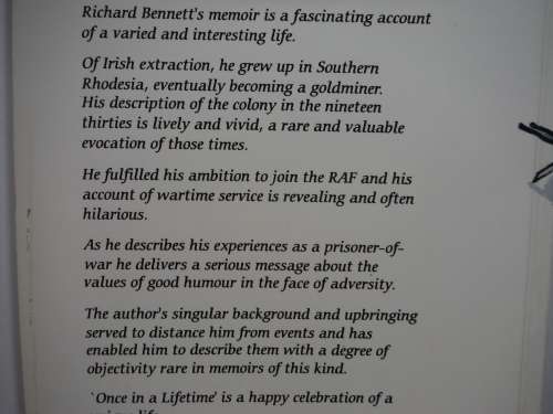 Once in a Lifetime - Paperback - Richard Bennett - 1996